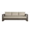 Hoyt 92.52" Outdoor Aluminum Sofa with Optional 27.56" Versatile Ottoman