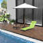 Outdoor Folding Chaise Lounge Chairs With Pillow-1094256866
