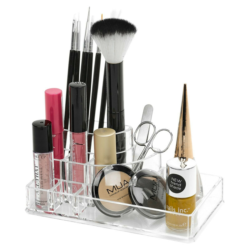Plastic 6 Compartment Make Up Organiser