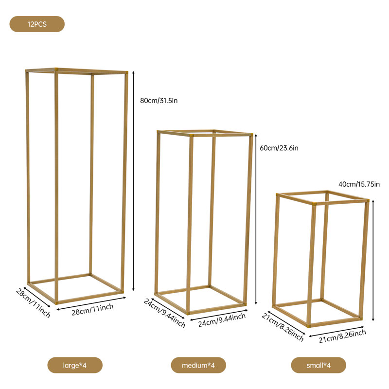 Metal Flower Stand Wedding Centerpieces