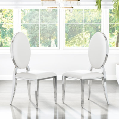 Chaise moderne en similicuir 