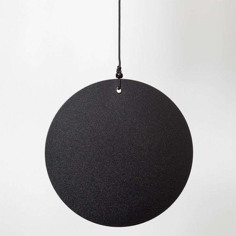 44" Black Aluminum Contemporary Wind Chime