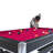 6-Ft Pool Table With Table Tennis Top - Black With Red Felt