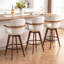 Tabourets de bar pivotants 360 ° avec pieds en bambou Colliers (ensemble de 3)-1034904468-1034904470