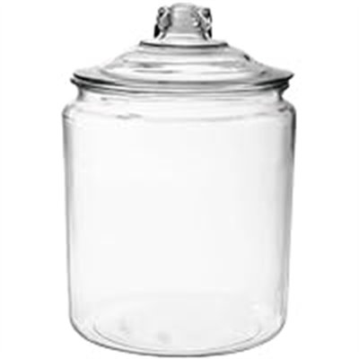 Clear Glass Laundry Jar Glass Jar Jar Storage 2L Universal Glass Container With Lid Large 2pc