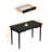 Classic Rubberwood Writing Desk With Turned Legs And Storage Drawer - Timeless Design For Home And Office