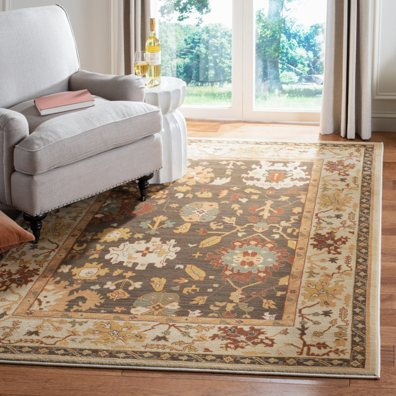 Lacourse Performance Floral Rug, Rectangle 5'3" x 7'6"
