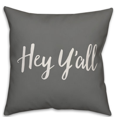  Coussin intérieur / extérieur Hey Y'all