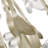 Silvia Brushed Silver-ish Champagne 6-Light 21.7" Daisy Flower Crystal Glass Flush Mount