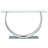 Garrett Chrome Glass Top Console Table