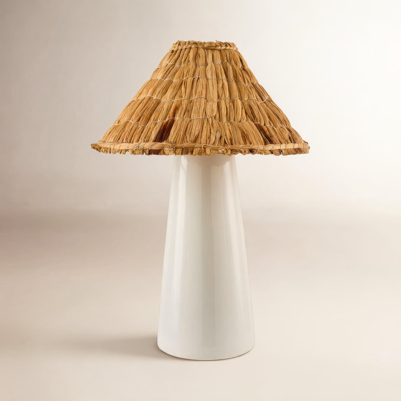 Boracay Calani Vikundu Table Lamp, White