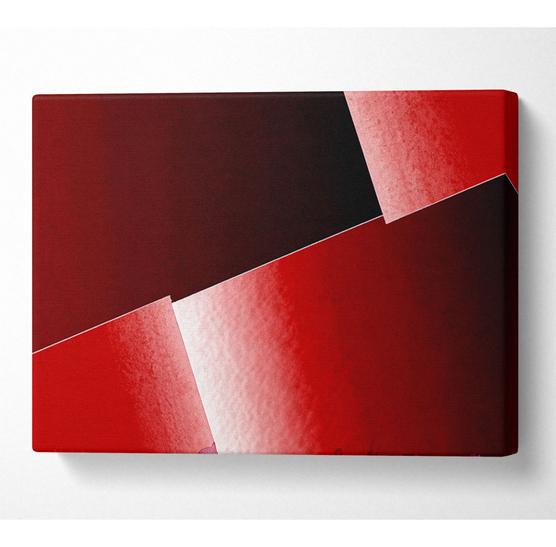 Half Cut Red - Kunstdrucke auf Leinwand - Wrapped Canvas