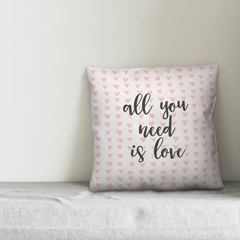  Coussin All All Need is Love in Hearts, Coussin décoratif