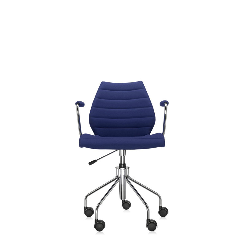 Maui Swivel Task Chair, Blue, 100% PL Trevira