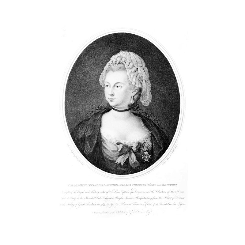 Portrait Of Chevalier D'Eon, 1788 by Angelica Kauffmann - Wrapped Canvas Painting, 66.04 cm H x 45.72 cm W