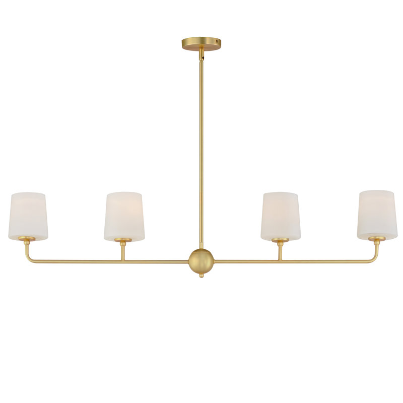 Bristol 4 - Light Satin Brass Unique/Statement Pendant, Satin Brass