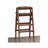 Stackable Wood Bar Stools Set with Footrest