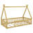 Tent-Shaped Teepee Bed With Safety Rails-156248337