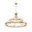 Jackeline 20 - Lustre en cristal de luxe moderne en laiton poli de 38 po pour la salle à manger ou le salon-173300843