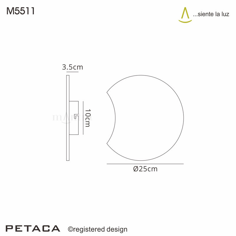 Phoenicis LED Flush Mounted Sconce