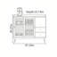 Buffet simple et moderne avec rangement rétro-33238161