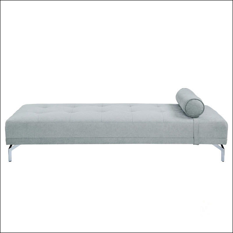 Canapé-lit en velours avec coussin