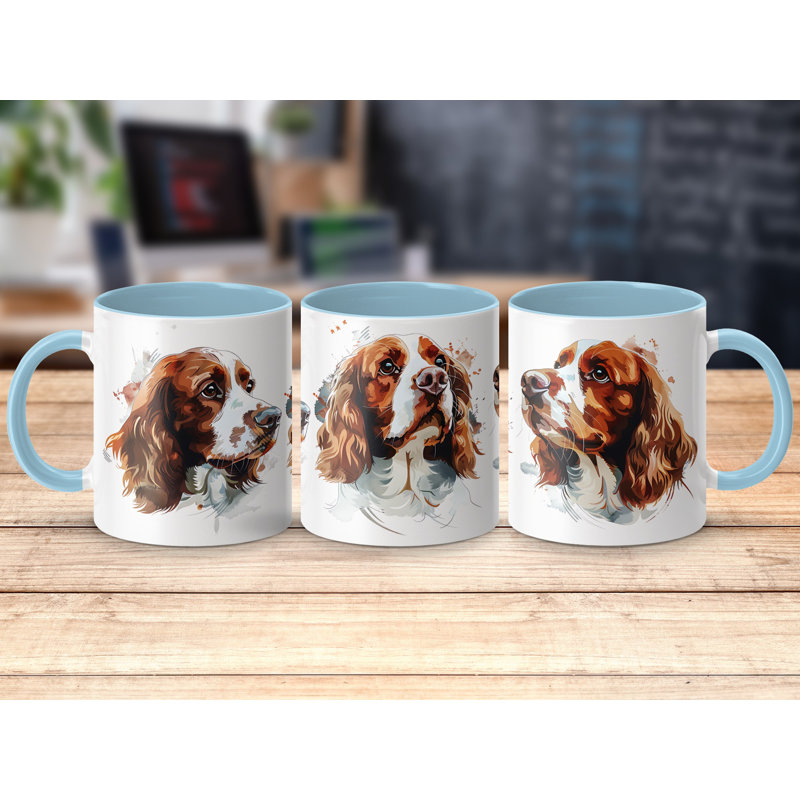 Ceramic Coffee Mug, Light Blue, 3