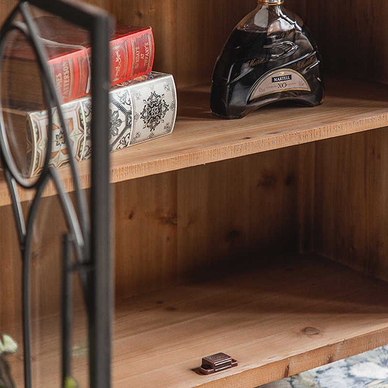 Classic Do Old Solid Wood Iron Sideboard