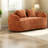 Compression Sofas, Chenille 2 Seat Modern Compact Sofa for Small Home