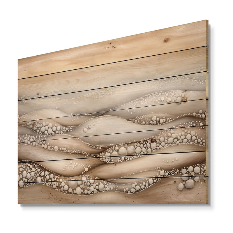 «Shifting Tides In Panama III», art mural en bois sur bois de pin naturel, H 24 po x l 32 po x P 0,78 po