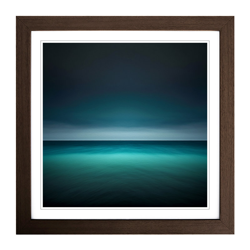 Ocean Minimalism - Framed Print, Walnut