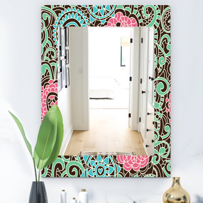 Miroir mural en fleur 26