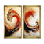 Golden and Red Coastal Waves I - ensemble de 2 décorations murales nautiques-1938704904-1938704910