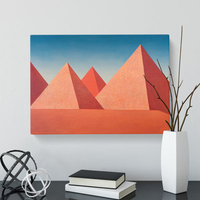 Modern Pyramids Vol.1 Abstract - Wrapped Canvas