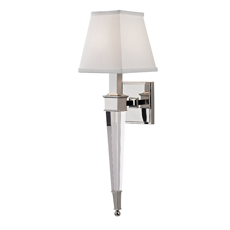 Ruskin 1 - Light Wallchiere, Polished Nickel