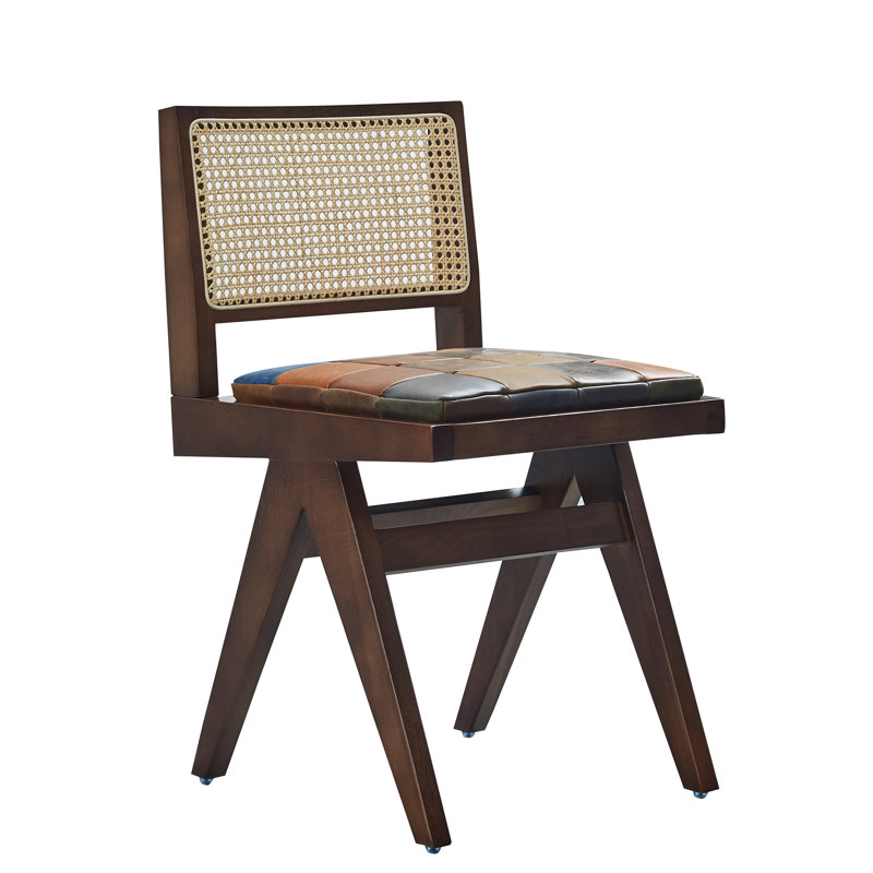 Chaise d'appoint en cuir véritable Charlies