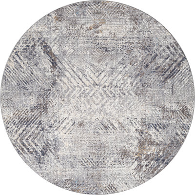 United Weavers Faren Fulton Blue Round Rug 7'11" x 7'11"