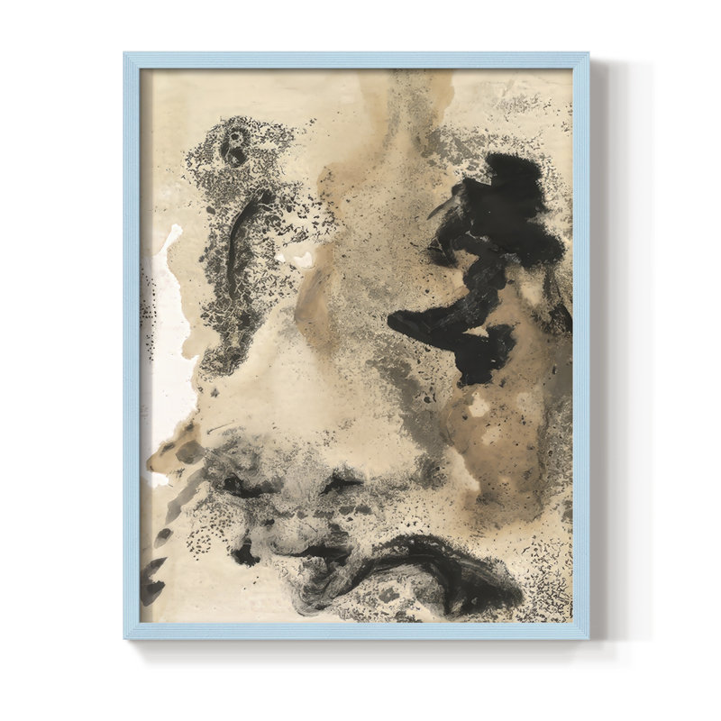 I See Them I Framed Print - Solid Wood, Blue, 15" H x 12" W
