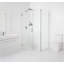 Illume 52 in. x 40.5 in. x 78 in. 90-degree Fully Frameless Wall Hinged Glass Shower Enclosure-455456901