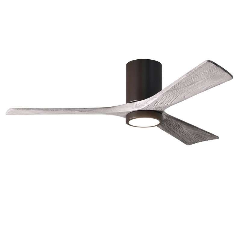 Irene LED Ceiling Fan, Textured Bronze, Barn Wood Tone, 52"