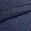 Couvre-lit réversible 3 pièces bleu marine King/King - Microfibre, 100 %, avec un magnifique matelassage à médaillons. Garnissage et détails raffinés.