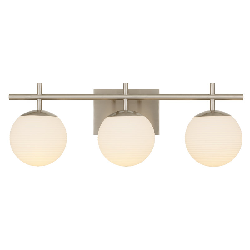 Wincanton 24-Inches 3-Light Transitional Bathroom Vanity Light, Brushed Nickel