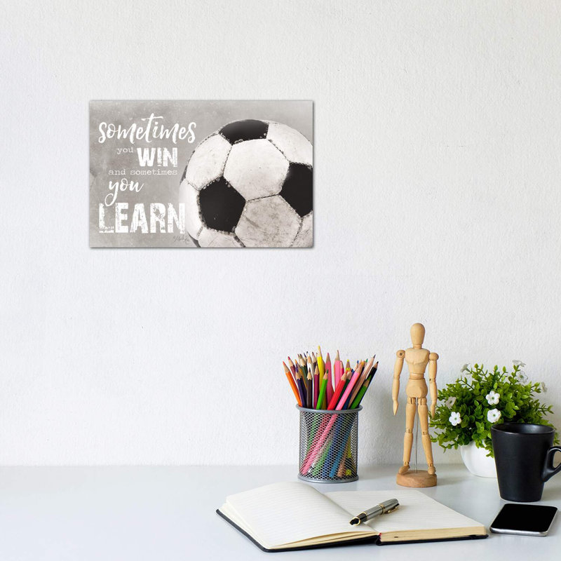 Soccer - Sometimes You Win by Marla Rae - Wrapped Canvas Print, 20.32 cm H x 30.48 cm W x 1.91 cm D