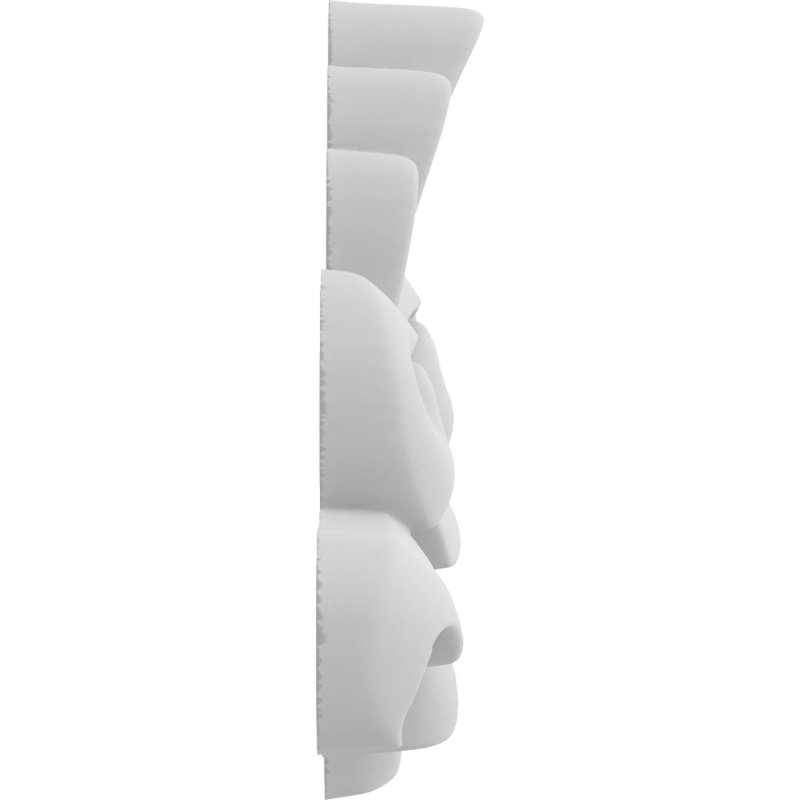 Rosette Sheffield, H 2,5 po x l 5 po x P 0,5 po