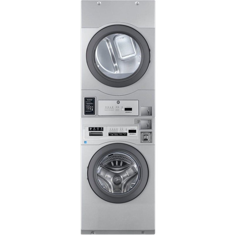 Crossover 2.0 Coin-Operated Washer and Dryer Stack, Natural Gas