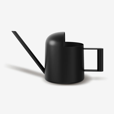10oz Black Stainless Steel Watering Can Long Spout Indoor Outdoor Plants Bonsai Garden House Flowers Cute Decorative