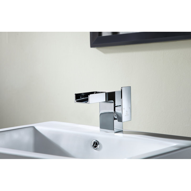Single-handle Bathroom Faucet with Drain Assembly, Polished Chrome