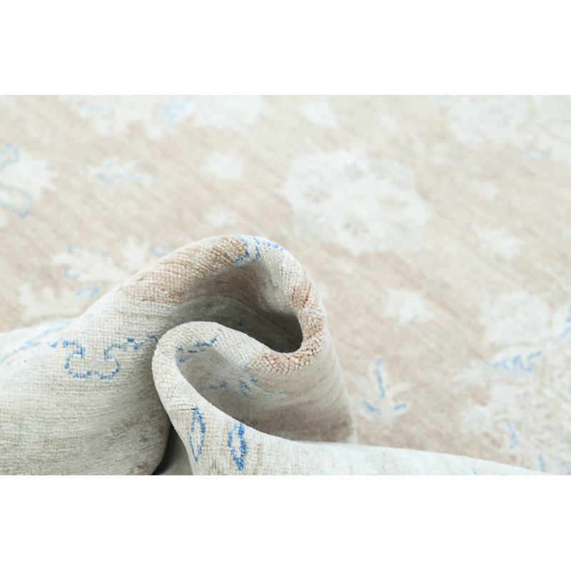 Tapis 100% laine noué à la main 8 pi x 9,7 pi pour décoration intérieure