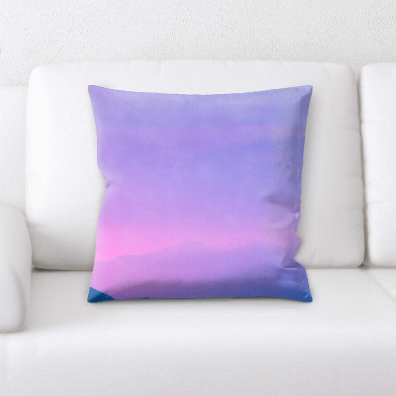 Microsuede Reversible Throw Pillow