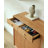 62.99" Brown Rectangular Solid Wood Shoe Storage